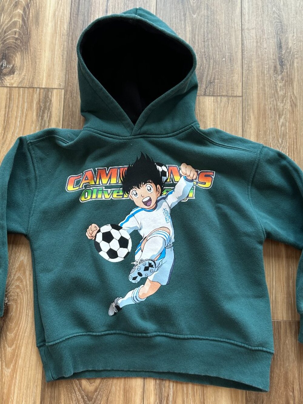 Zara Kids Oliver & Benji Soccer Hoodie Dark Green Size 8 9 133 cm